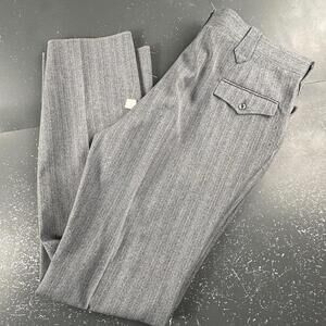 VTG H Bar C Hi Sierra Dress Pants Mens 42 Gray Blue Hickory Stripe Western NWT